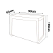 Rectangle Bar Table Cover - 90cm