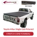 Toyota Hilux - Soft Tonneau Cover J-Deck - Rope Cover