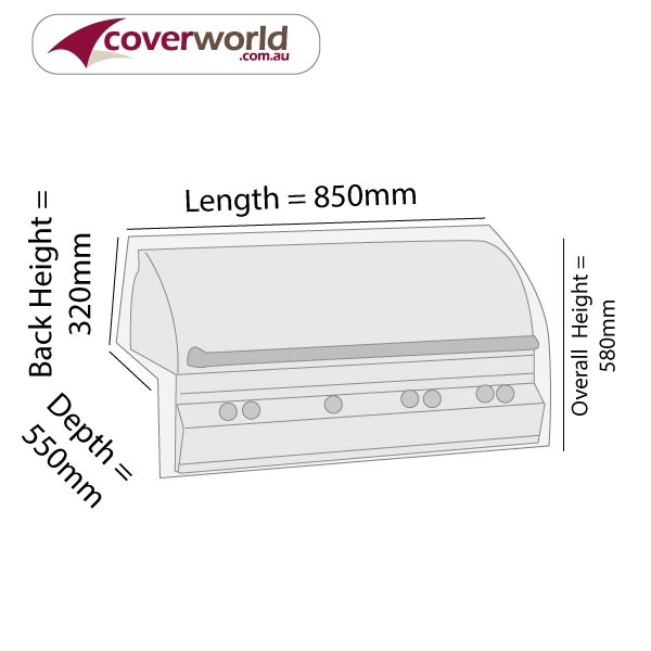 bbq cover medium built in