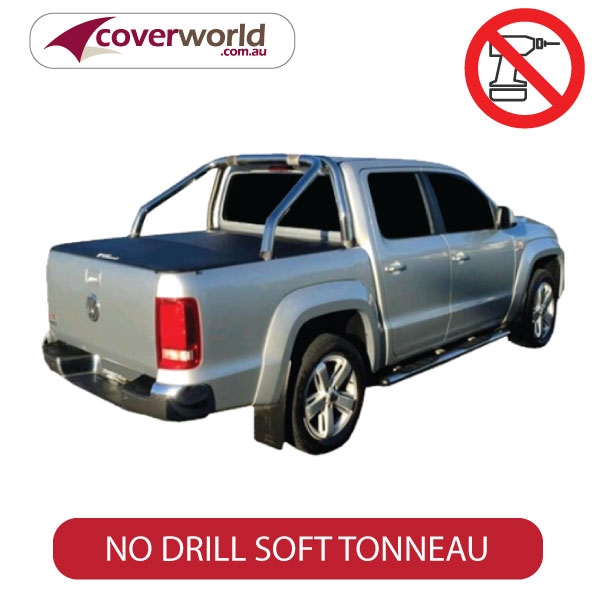 Amarok Dual Cab - No Drill Clip On Tonneau Cover Suits Genuine Factory Sports Bar