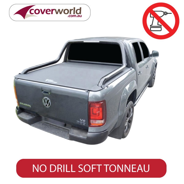 Amarok Ultimate Dual Cab - No Drill Clip On Tonneau Cover with Genuine Canyon Sports Bar