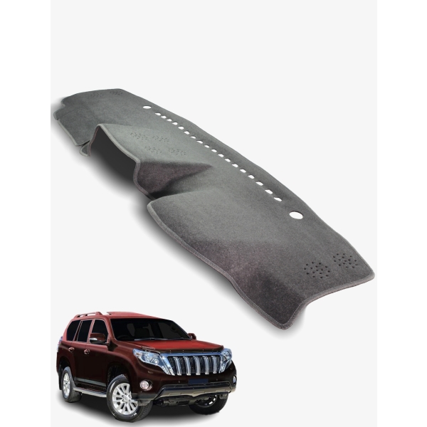 Toyota Prado 150 Series GRJ150R/KDJ150R/GDJ150R -hockey stick shape headlamps Dash Mat in Charcoal