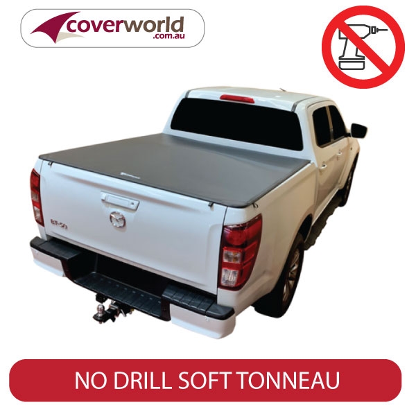 BT50 Dual Cab - Soft Tonneau Cover - No Drill