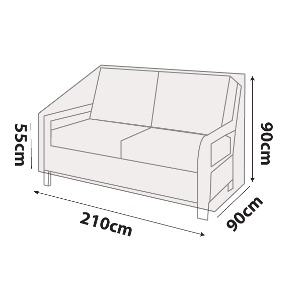 premium outdoor uv & rain storage furniture cover for sofa / love seats - buy online coverworld australia