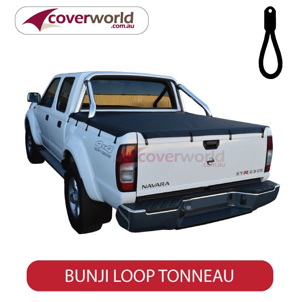 nissan navara d22 st-r dual cab -  soft tonneau cover - bunji - new installation