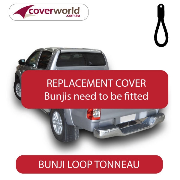 toyota hilux dual cab -  soft tonneau cover - replacement bunji