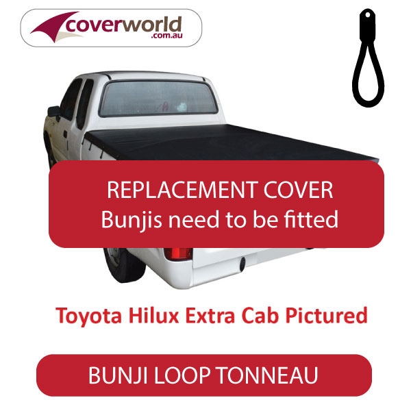 toyota hilux extra cab -  soft tonneau cover - replacement bunji