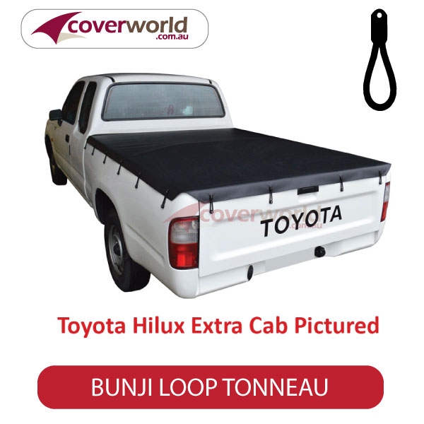 toyota hilux extra cab -  soft tonneau cover - bunji - new installation