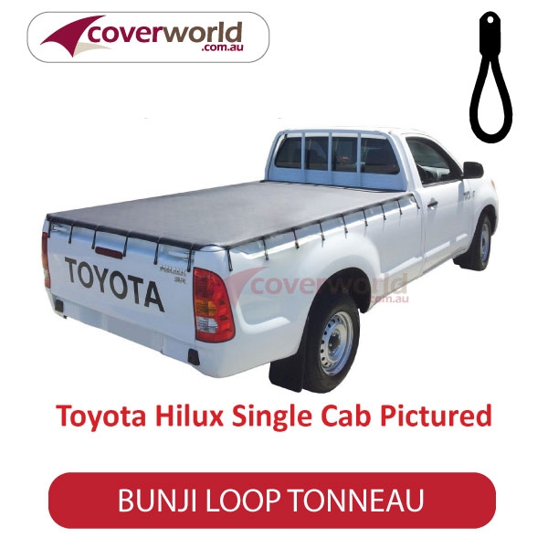 toyota hilux single cab -  soft tonneau cover - bunji - new installation