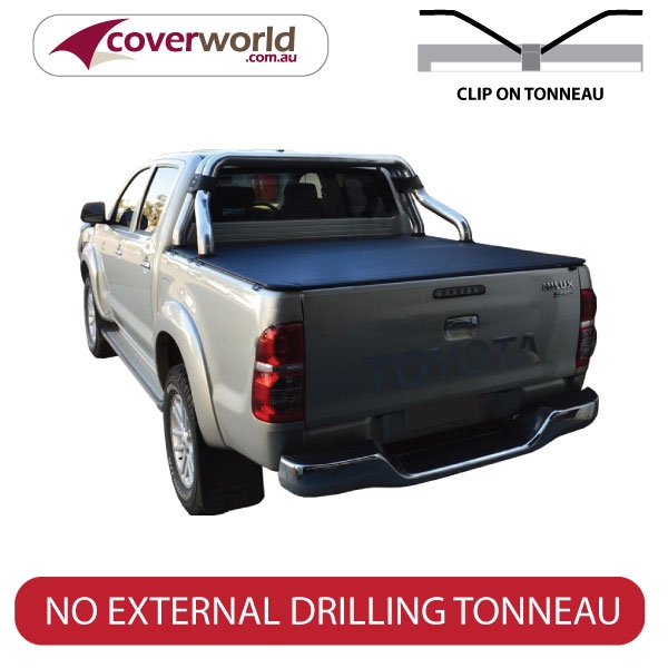 toyota hilux sr5 dual cab -  soft tonneau cover - clip on