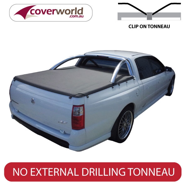 holden crewman  vu - vy - vz  -  tonneau cover - clip on