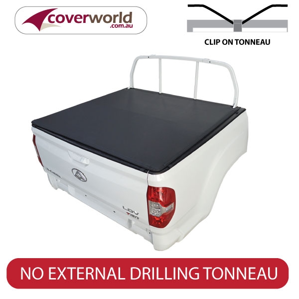 ldv t60 pro - dual cab -  soft tonneau cover - clip on