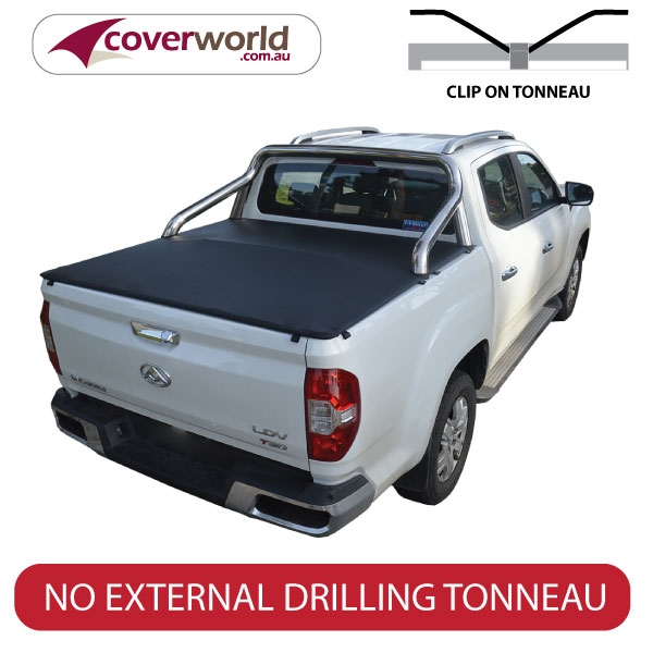 LDV T60 Luxe - Dual Cab Tonneau Cover - Clip On