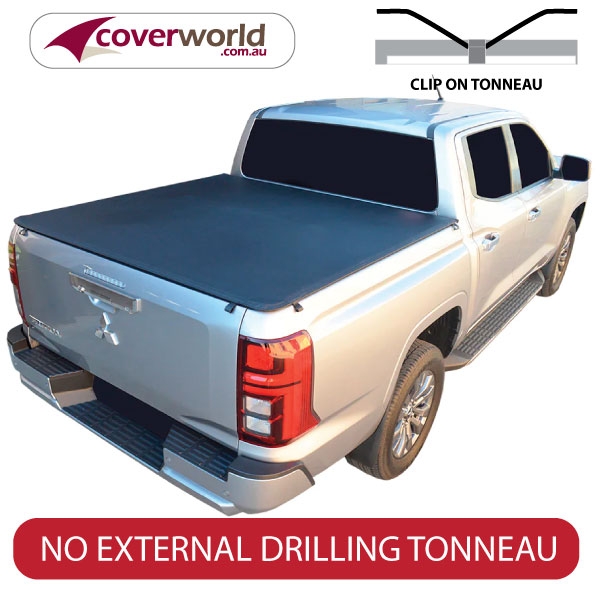 mitsubishi triton mv dual cab ute - clip on soft tonneau cover for utes without factory fitted sportsbars. Genuine new installation & replacement tonneau by Ute Covers Direct & Coverworld Australia