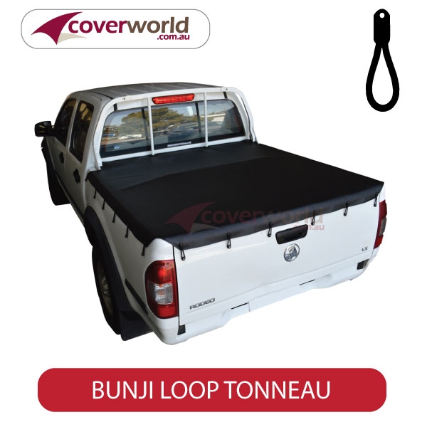holden rodeo - ra and rc series crew cab - tonneau cover - bunji - new installation