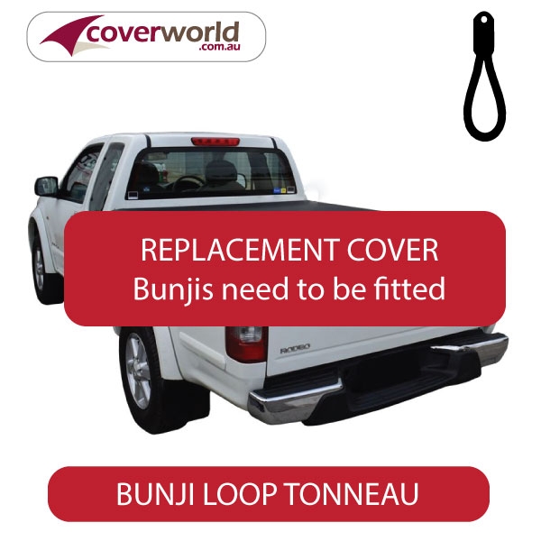 holden rodeo and colorado space cab  -  tonneau cover - replacement bunji