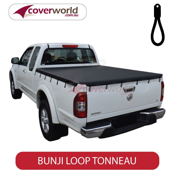 holden rodeo and colorado space cab  -  tonneau cover - bunji - new installation