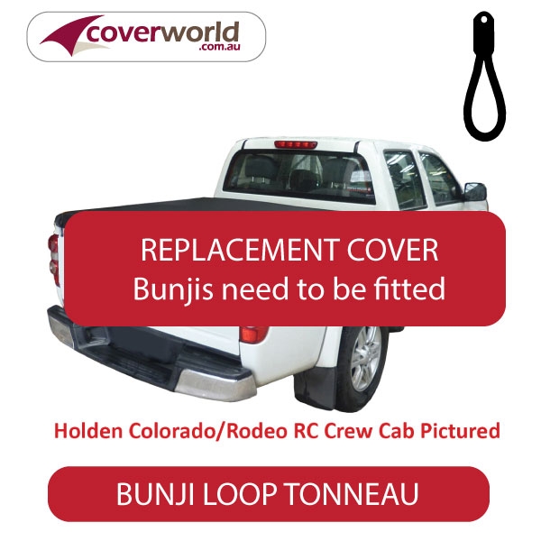 vw amarok - dual cab - soft tonneau cover - replacement bunji