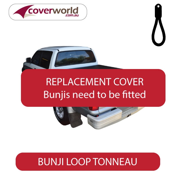 mitsubishi triton dual cab -  soft tonneau cover - replacement bunji