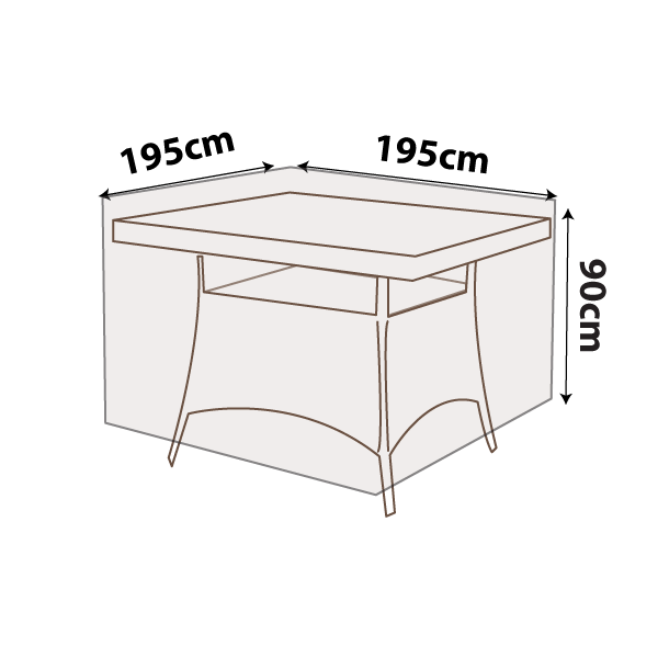 Outdoor Square Table Cover - 200cm