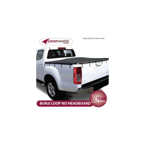 Bunji Tonneau Cover - D-Max Space Cab - up to MY15 - Without Sports Bar and with Headboard