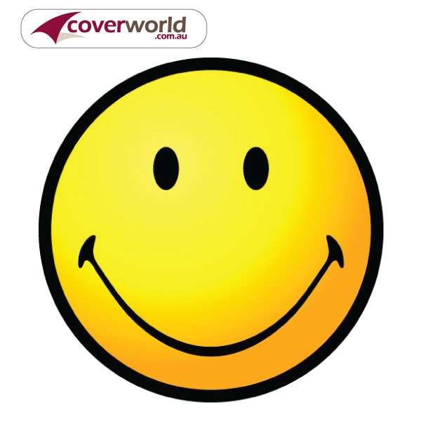 Printed Spare Tyre - Wheel Cover - Happy