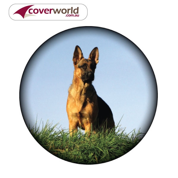 printed spare tyre - wheel cover - king charles cavalier