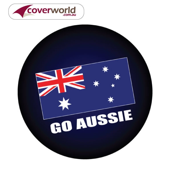 Printed Spare Tyre - Wheel Cover - Go Aussie