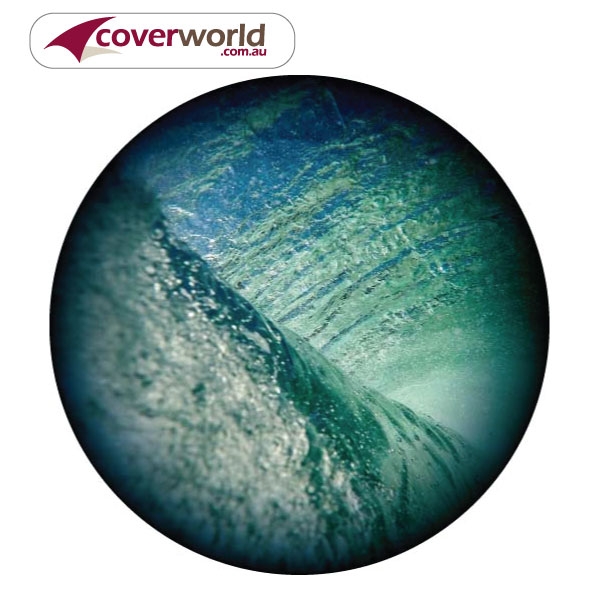 Printed Spare Tyre - Wheel Cover - Inner Wave