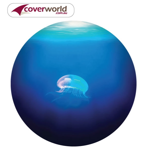 printed spare tyre - wheel cover - jellyfish