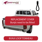 toyota hilux dual cab -  soft tonneau cover - replacement bunji