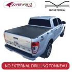 ford ranger tonneau cover double cab - clip on
