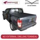 ford ranger tonneau cover double cab - clip on