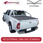 isuzu d-max  crew cab -  soft tonneau cover - clip on