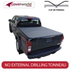 isuzu d-max  crew cab -  soft tonneau cover - clip on