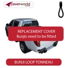 mitsubishi triton dual cab -  soft tonneau cover - replacement bunji