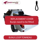 mitsubishi triton dual cab -  soft tonneau cover - replacement bunji