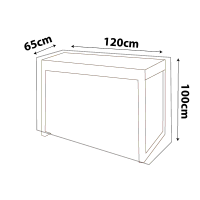 Rectangle Bar Table Cover - 120cm