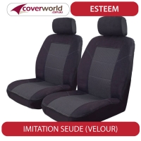 Seat Covers - Kluger Wagon - Black Velour - Complete Vehicle Value Pack