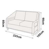 Outdoor Sofa Cover 225cm / 3 to 4 Seater
