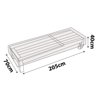 Sun Lounger Cover - Stored Flat