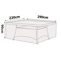 Outdoor Rectangle Table Cover - 290cm Length