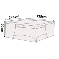 Outdoor Rectangle Table Cover - 325cm Length