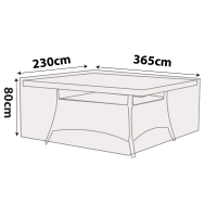 Outdoor Rectangle Table Cover - 365cm Length