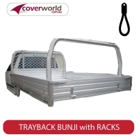 Tonneau Trayback - Dropside Bunji Style Custom Made to suit with Racks in Tray