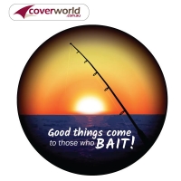 Printed Spare Tyre - Wheel Cover - Good Things Come to Those who Bait