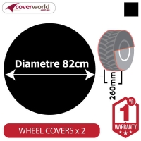 Ground Wheel Covers (Pack of 2) - 820mm Diameter x 260mm Depth