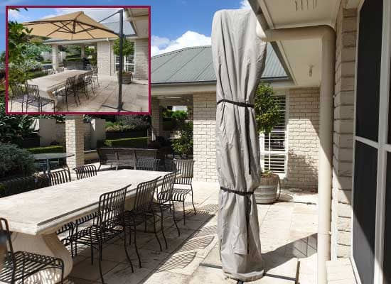 outdoor cantilever umbrella