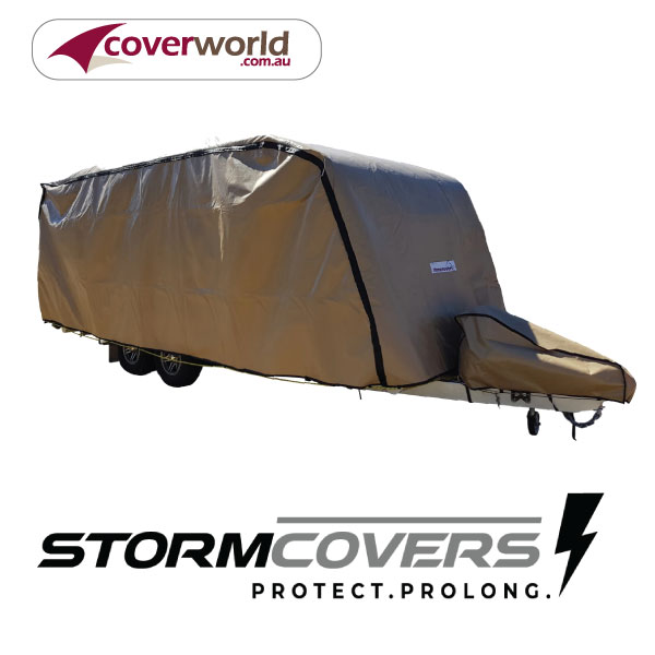 RV covered in StormCovers